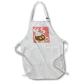 Apron - Funny Winter Marshmellow Snowman in Hot Cocoa Digital Art