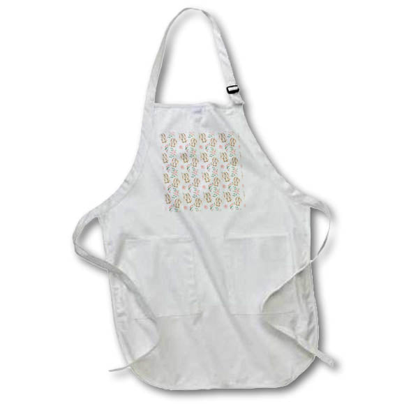 Apron - Cute Adorable Baby Rabbit and Flowers Rabbits
