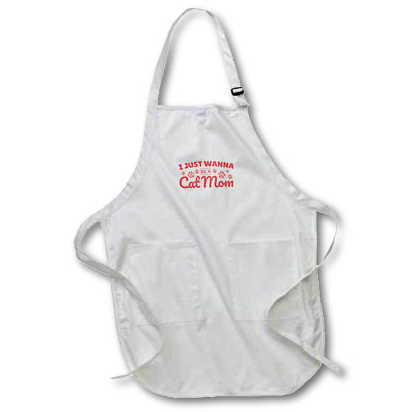 Apron - I Just Wanna Be A Cat Mom Cats