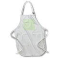 Apron - Cute Green on Green Lined Heart Pattern Patterns