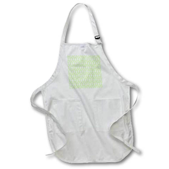 Apron - Cute Green on Green Lined Heart Pattern Patterns