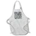Apron - Black and Image Of Silver Star Pattern Patterns