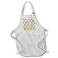 Apron - Modern Image Of Gold Gifts On Polka Dots Pattern Patterns