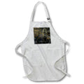 Apron - Modern Black and Image Of Gold Scratch Abstract Patterns