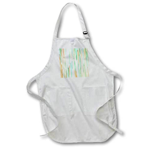 Apron - Modern Purple, Green, and Beige Image Of Brush Strokes Abstract Patterns
