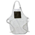 Apron - Contemporary Black and Image Of Gold Curly Leaf Pattern Patterns