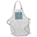 Apron - Modern Green and Gray Abstract Patterns