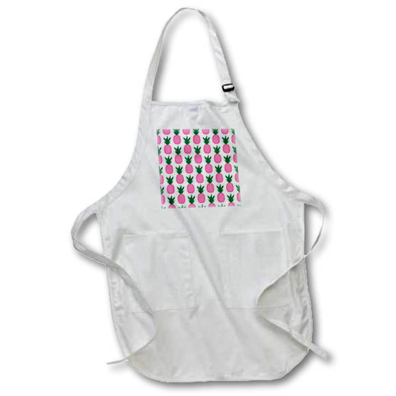 Apron - Cute Pink and Green Pineapple Pattern Patterns