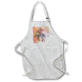 Apron - Modern Orange and Green Image Of Sparkle Abstract Patterns