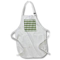 Apron - Green and White Argyle Pattern Patterns