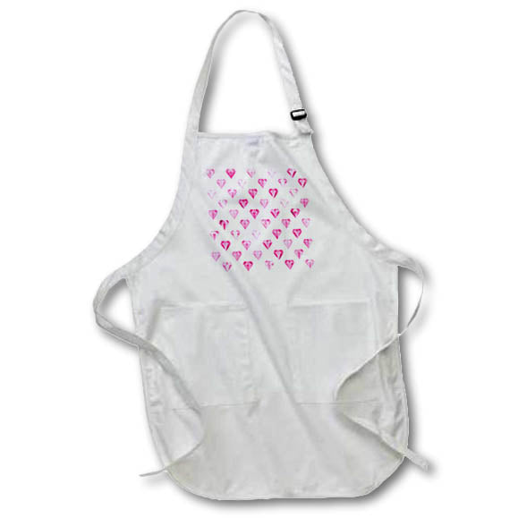 Apron - Pretty Pink Image Of Watercolor Image Of Gems Pattern Patterns