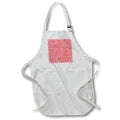 Apron - Pretty Peach and White Leaf Pattern Patterns