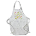 Apron - Pretty Spring Flowers and Words Collage Pattern Patterns