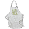 Apron - The image of marble texture and a vertical pattern of green plants Alexis Design - Pattern Christmas New Year
