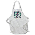 Apron - Pattern of blue Christmas stockings, holly plant on pink background Alexis Design - Pattern Christmas New Year