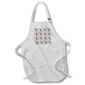 Apron - Pattern of musical instruments, notes against pink and beige backdrop Alexis Design - Pattern Music
