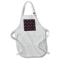 Apron - A funny pattern of dwarf musicians or jazz band on navy blue backdrop Alexis Design - Pattern Music