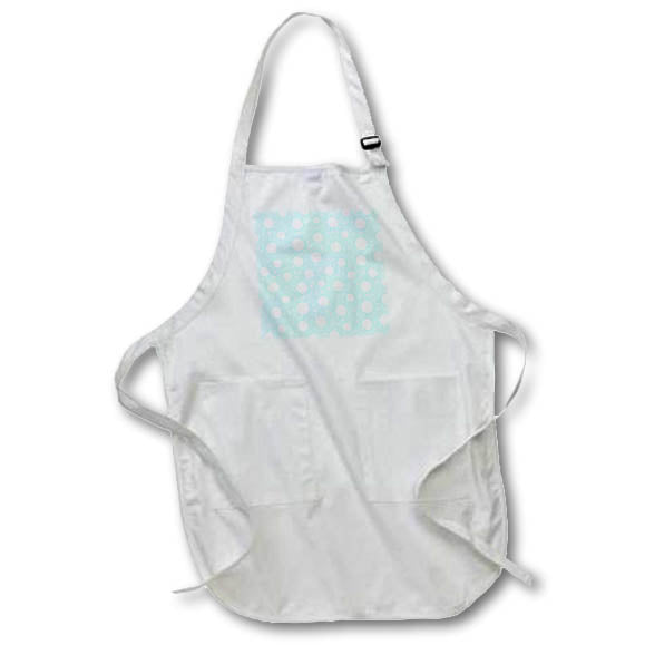 Apron - Christmas pattern of white snowfall against the blue background Alexis Design - Pattern Christmas New Year