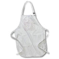 Apron - Christmas pattern of sweet lollipops, snowflakes on white background Alexis Design - Pattern Christmas New Year