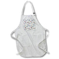 Apron - Christmas pattern of colorful buildings, trees, pond in winter Alexis Design - Pattern Christmas New Year