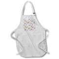 Apron - Winter Christmas pattern of deers, foxes, robin birds, shrubs, plants Alexis Design - Pattern Christmas New Year