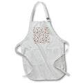 Apron - Diagonal Christmas pattern of deers, foxes, birds, plants in winter Alexis Design - Pattern Christmas New Year