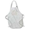Apron - Irregular Christmas pattern of yellow deers. White background Alexis Design - Pattern Christmas New Year