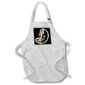 Apron - Monogram Initial D With Pretty Pink Flowers Monograms