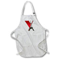 Apron - Red Monogram Initial Y With An Eiffel Tower Monograms