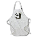 Apron - Monogram Initial J With Pretty White Floral Monograms