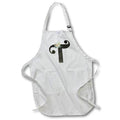 Apron - Monogram Initial T With Pretty White Floral Monograms