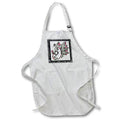 Apron - Pretty Fancy Butterfly Monogram Initial P Monograms
