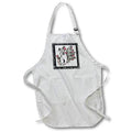 Apron - Pretty Fancy Butterfly Monogram Initial S Monograms
