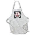 Apron - Monogram Initial B Red Heart Flourish Monograms