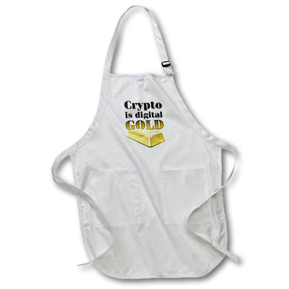 Apron - Image of Words Crypto Is Digital Gold – Cryptocurrency