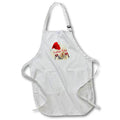 Apron - Image of Words Love You Mom With Red Rose Picture – Mothers Day