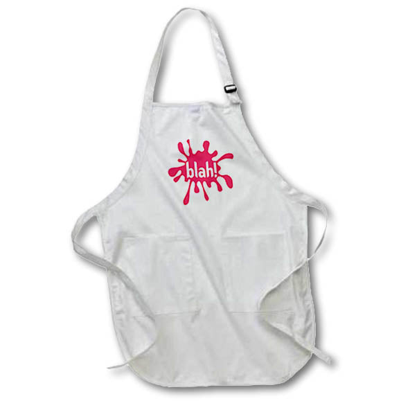 Apron - Image of Word Blah On Splash Graphic – Power Words