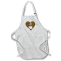 Apron - Image of Coffee Mug On Brown Heart – Coffee