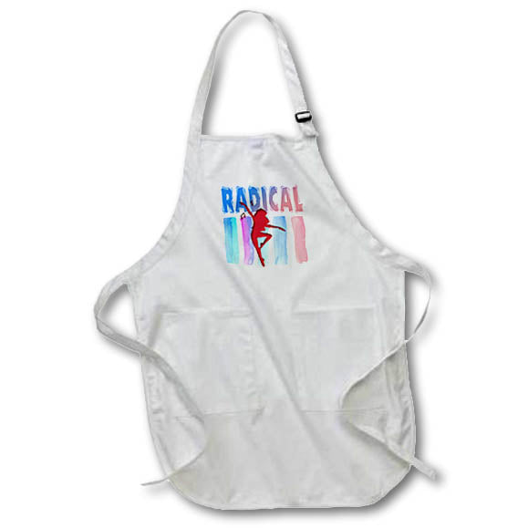 Apron - Image of Word Radical With Stripes and Woman Silhouette – Charisma
