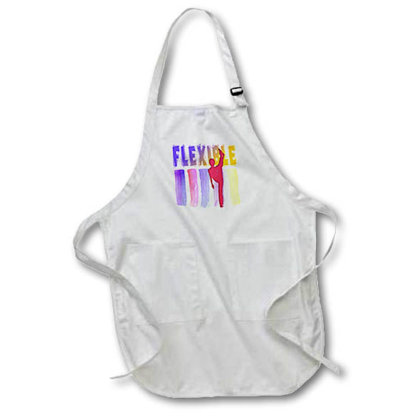 Apron - Image of Word Flexible With Stripes and Woman Silhouette – Charisma