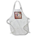 Apron - Image of Joys of Christmas Collage, Dog, Sled, Santa, Snowman, Penguin Christmas Design