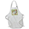 Apron - Image of Christmas Collage, Reindeer, Polar Bear, Train, Gifts, Wagon Christmas Design