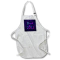 Apron - Image of Class of 2022 in Neon Colors,,Grad Cap Graduation Design