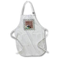 Apron - Image of Vintage Books, Cap, Diploma, and Flowers, Class of 2022 Graduation Design