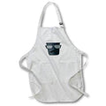 Apron - Charcoal Black Hipster Coffee Cup With Glasses and Mustache Cute Illustrations