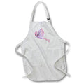 Apron - Cute Pink and Purple Flying Butterfly Illustration Cute Illustrations