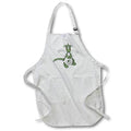 Apron - Cute Green and White Knight Dragon Illustration Cute Illustrations