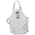 Apron - Cute Blue, White, and Gray Bear Doctor Illustration Cute Illustrations