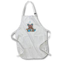 Apron - Cute Brown, Pink, Blue, and Yellow Chef Bear Illustration Cute Illustrations