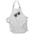Apron - Red, White, and Blue Stars and Stripes Sunglasses Illustration Cute Illustrations